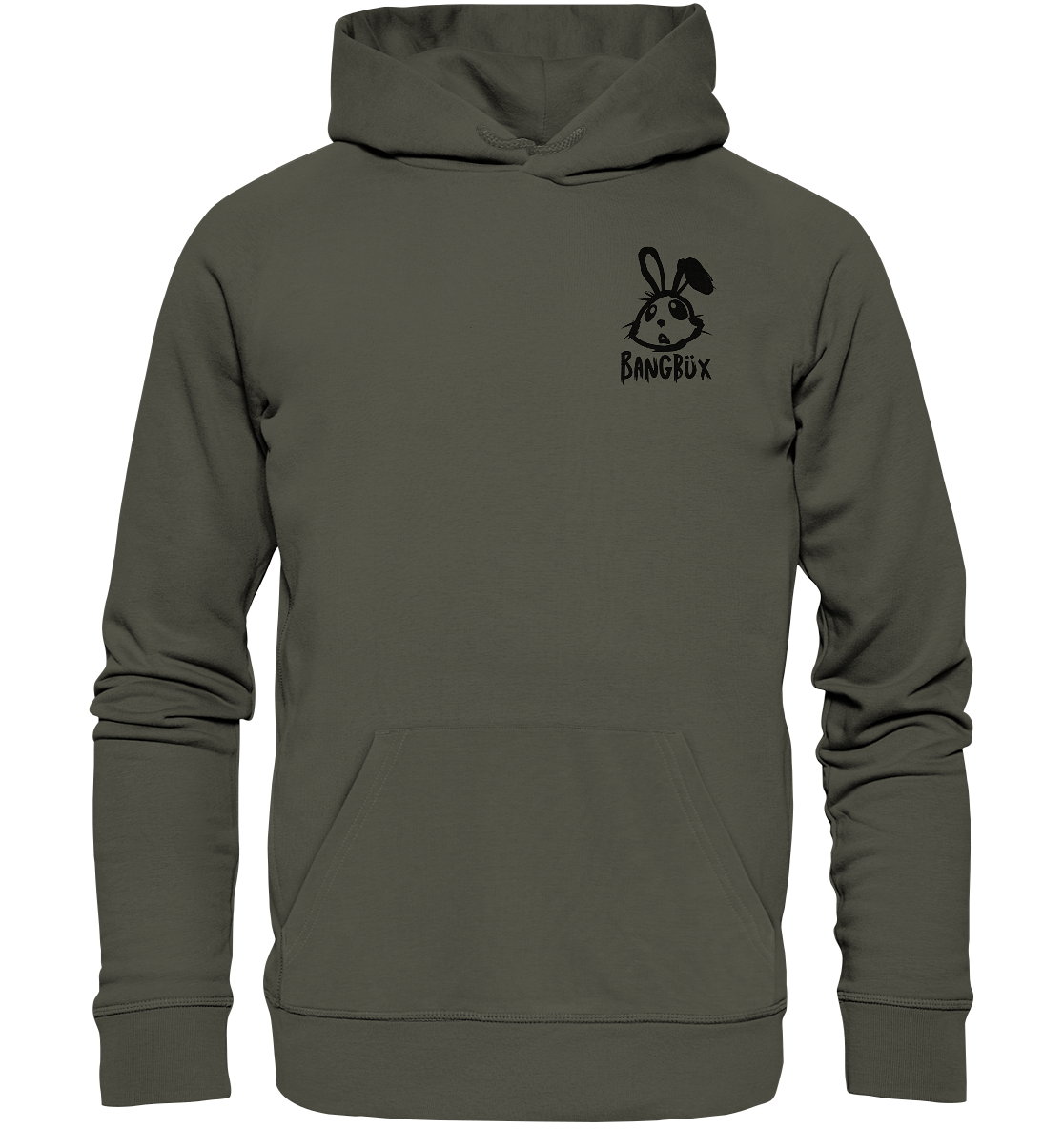 BANGBÜX Streetwear "bunny black" - Organic Hoodie by BANGBÜX