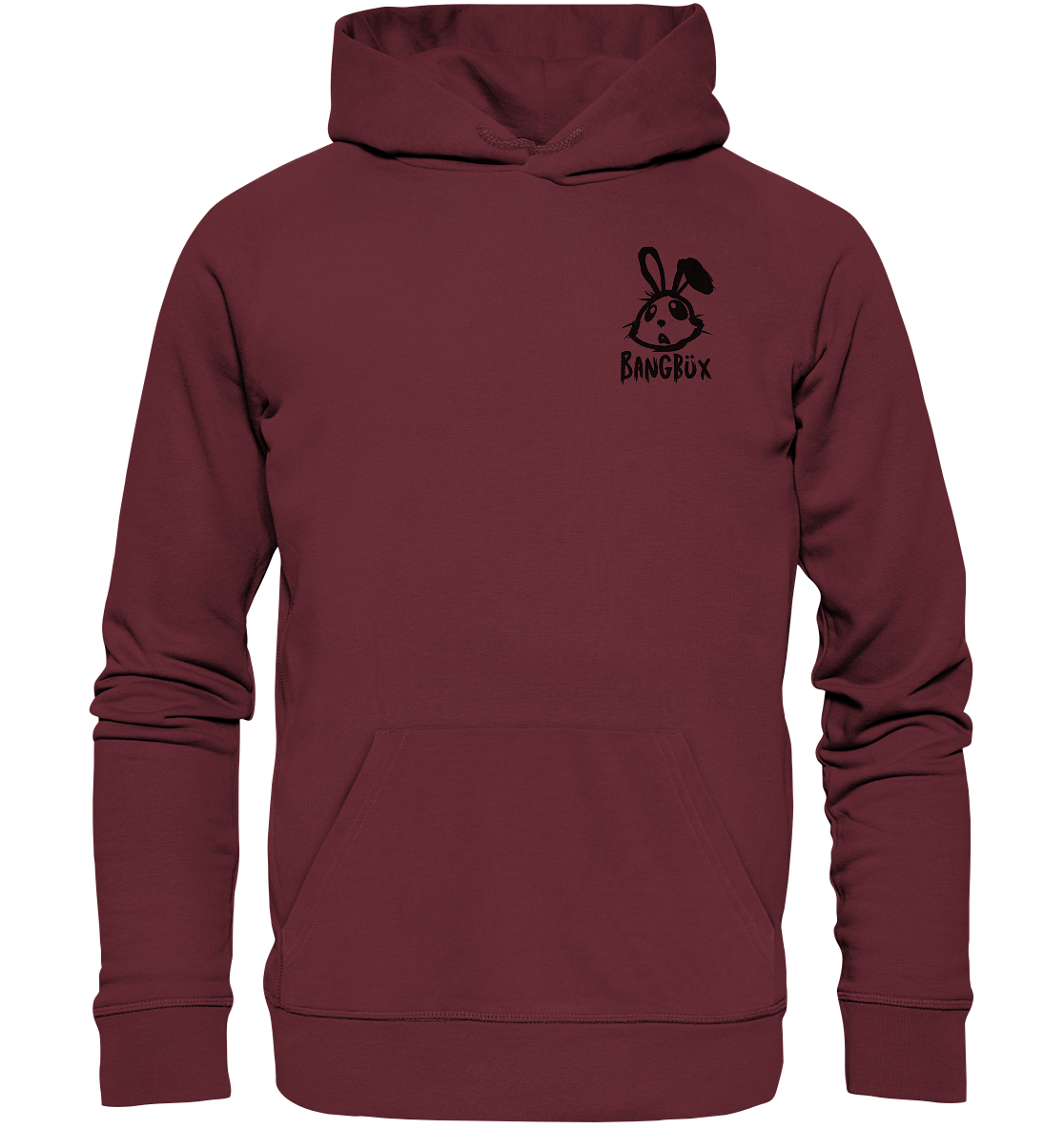 BANGBÜX Streetwear "bunny black" - Organic Hoodie by BANGBÜX