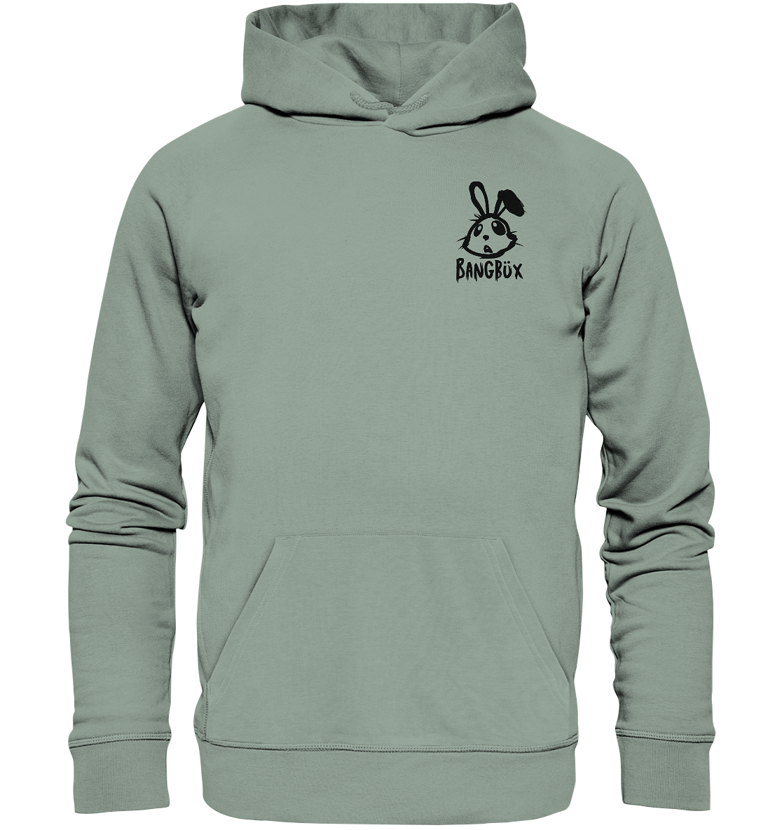 BANGBÜX Streetwear "bunny black" - Organic Hoodie by BANGBÜX