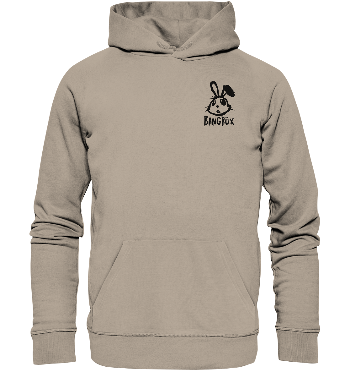 BANGBÜX Streetwear "bunny black" - Organic Hoodie by BANGBÜX