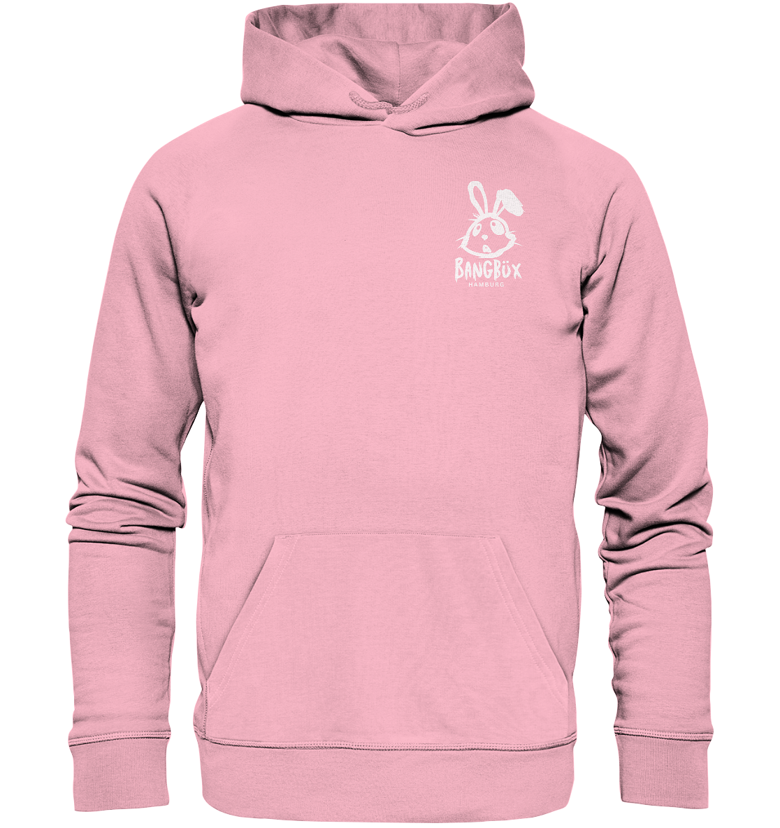 Organic Hoodie "bunny white" (print)