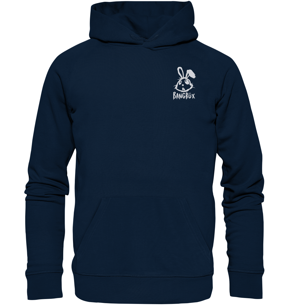 Stick-Kollektion "bunny white" - Organic Hoodie (Stick) by BANGBÜX