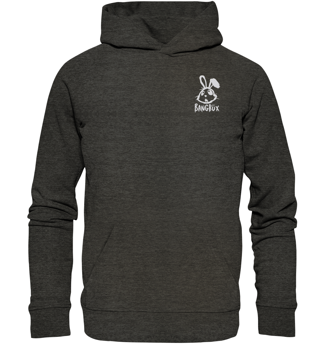 Stick-Kollektion "bunny white" - Organic Hoodie (Stick) by BANGBÜX