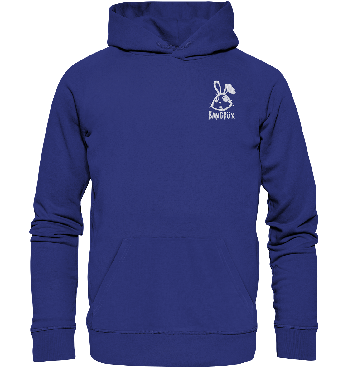 Stick-Kollektion "bunny white" - Organic Hoodie (Stick) by BANGBÜX