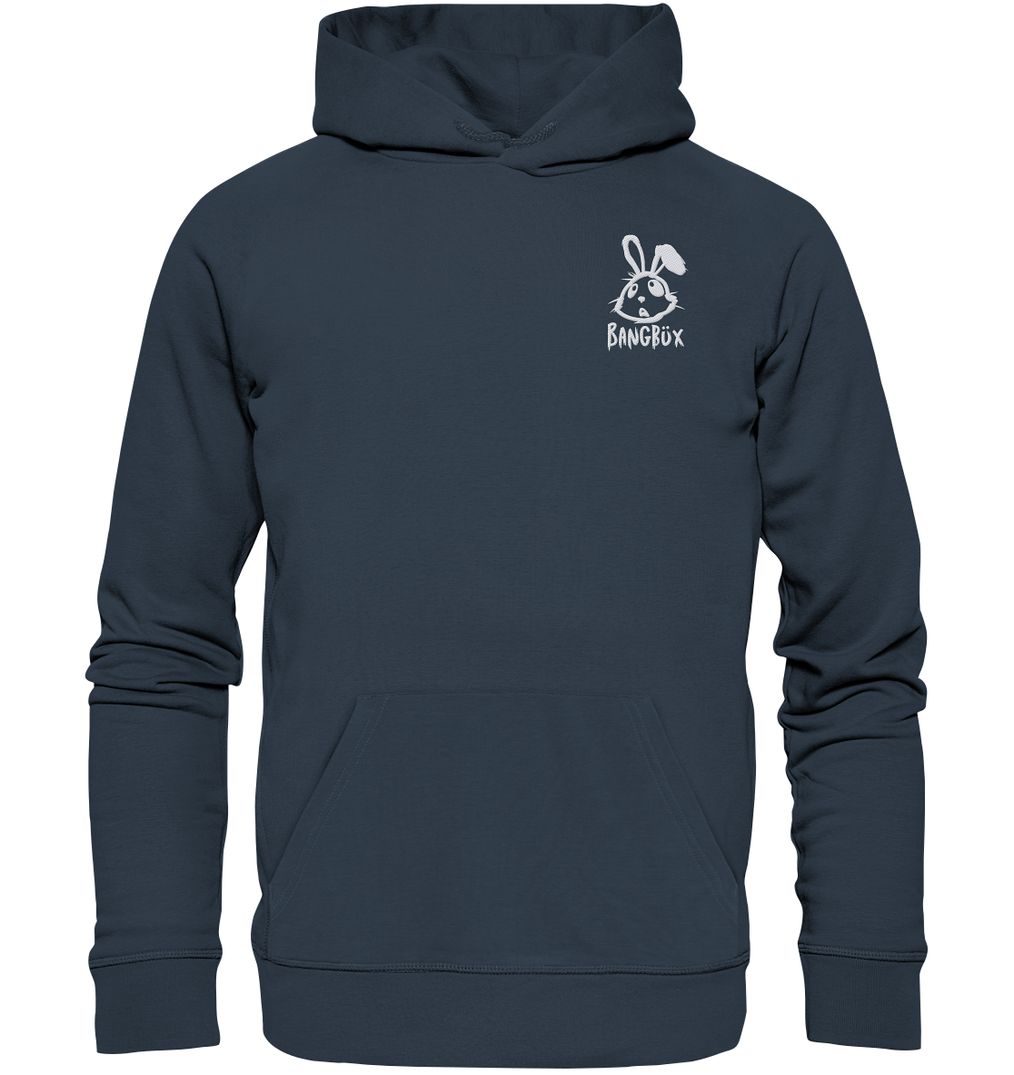 Stick-Kollektion "bunny white" - Organic Hoodie (Stick) by BANGBÜX