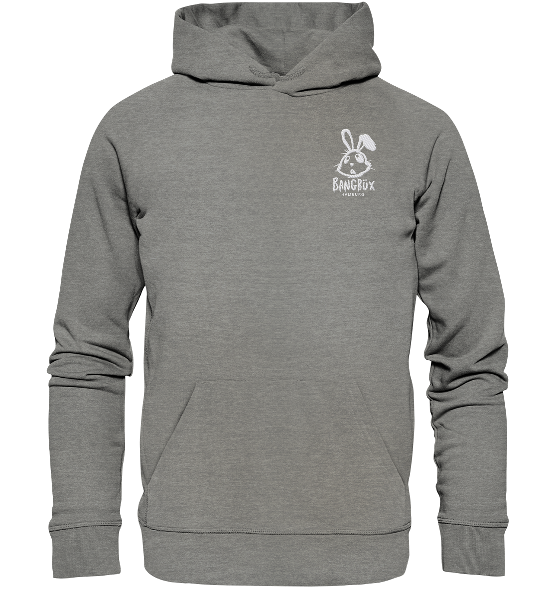 Organic Hoodie - "bunny white" (Stick)