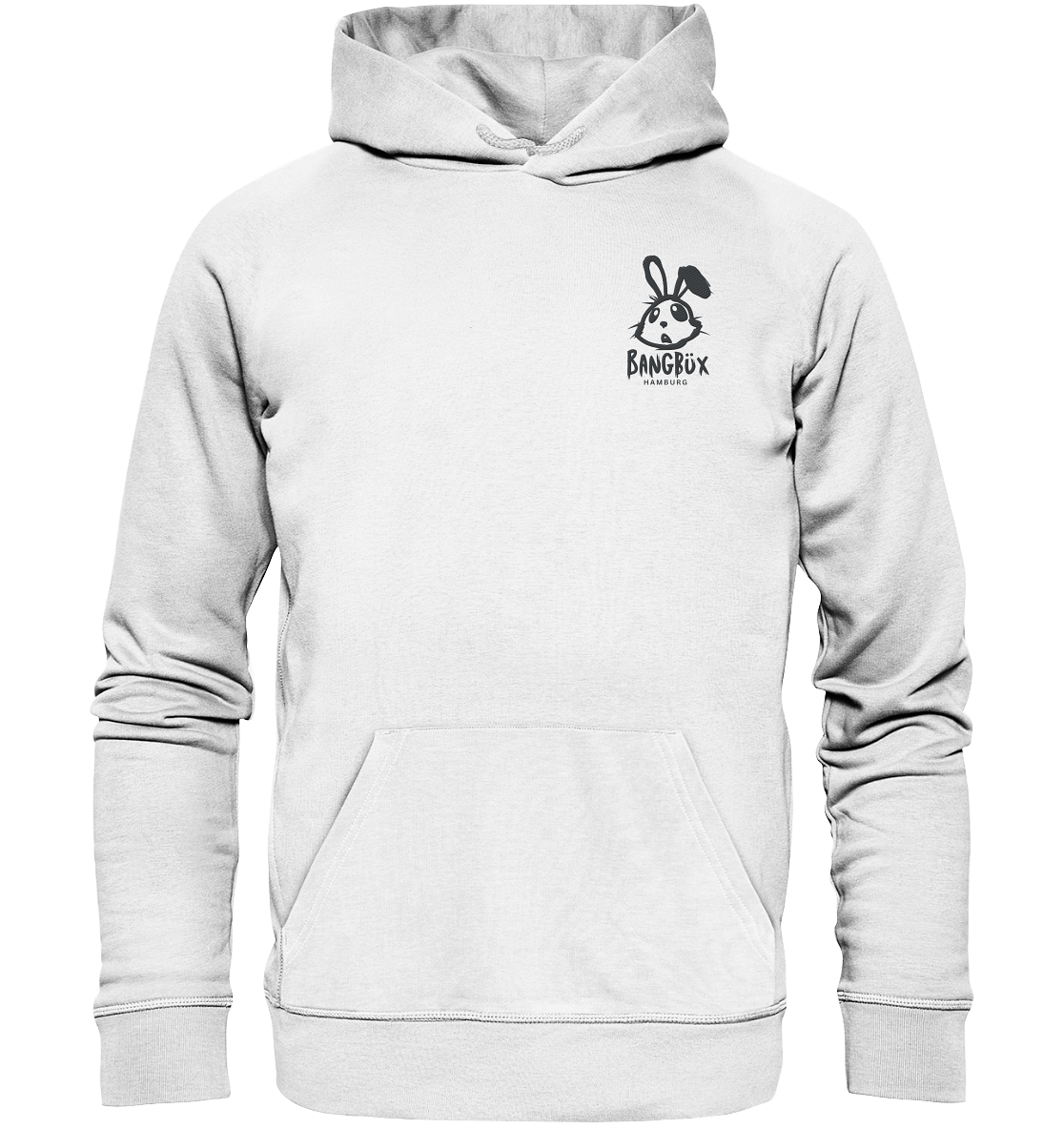 Hamburg-Edition - Organic Hoodie "bunny black" (Stick)