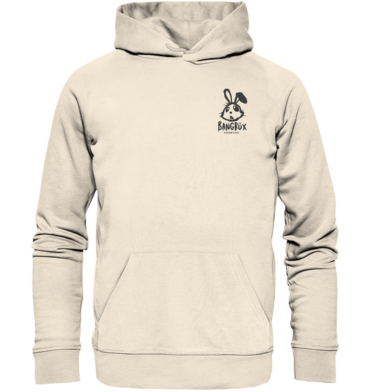 Hamburg-Edition - Organic Hoodie "bunny black" (Stick) by BANGBÜX