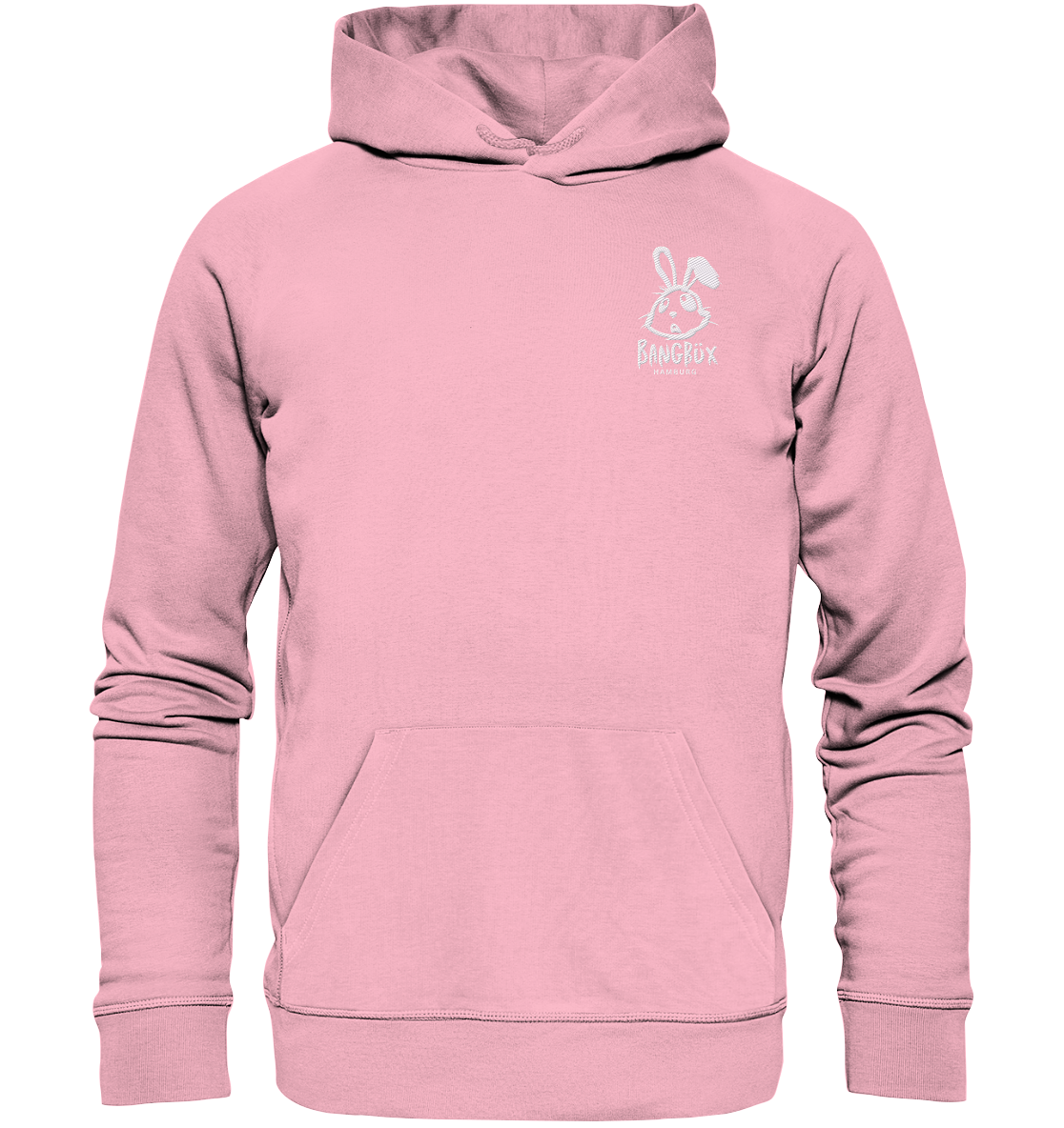 Organic Hoodie - "bunny white" (Stick)