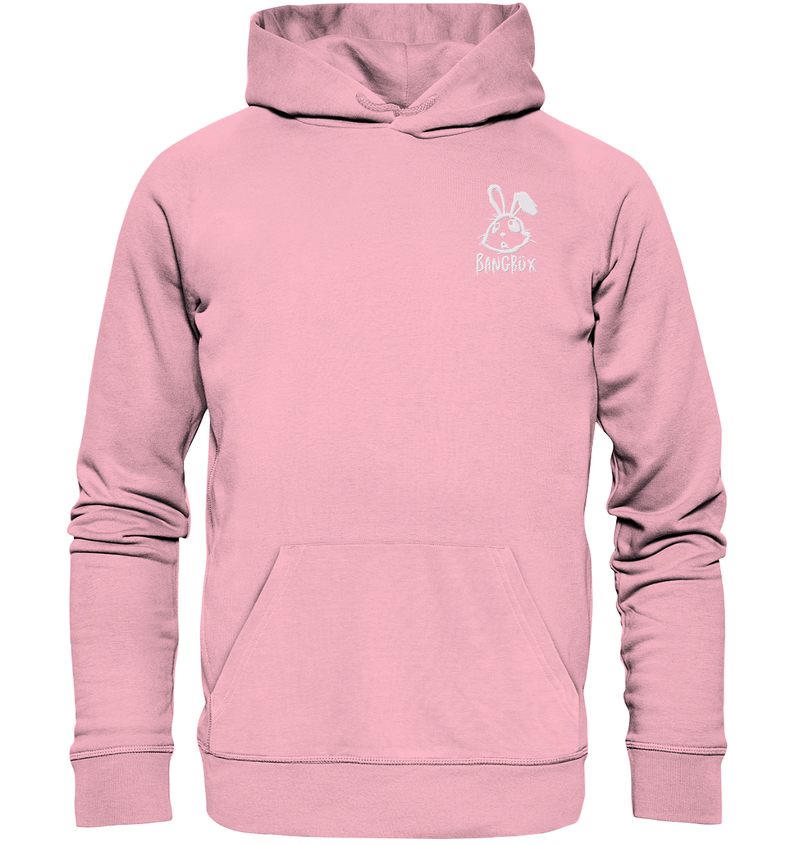 Stick-Kollektion "bunny white" - Organic Hoodie (Stick) by BANGBÜX
