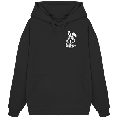 Organic Oversize Hoodie "bunny white" (print)
