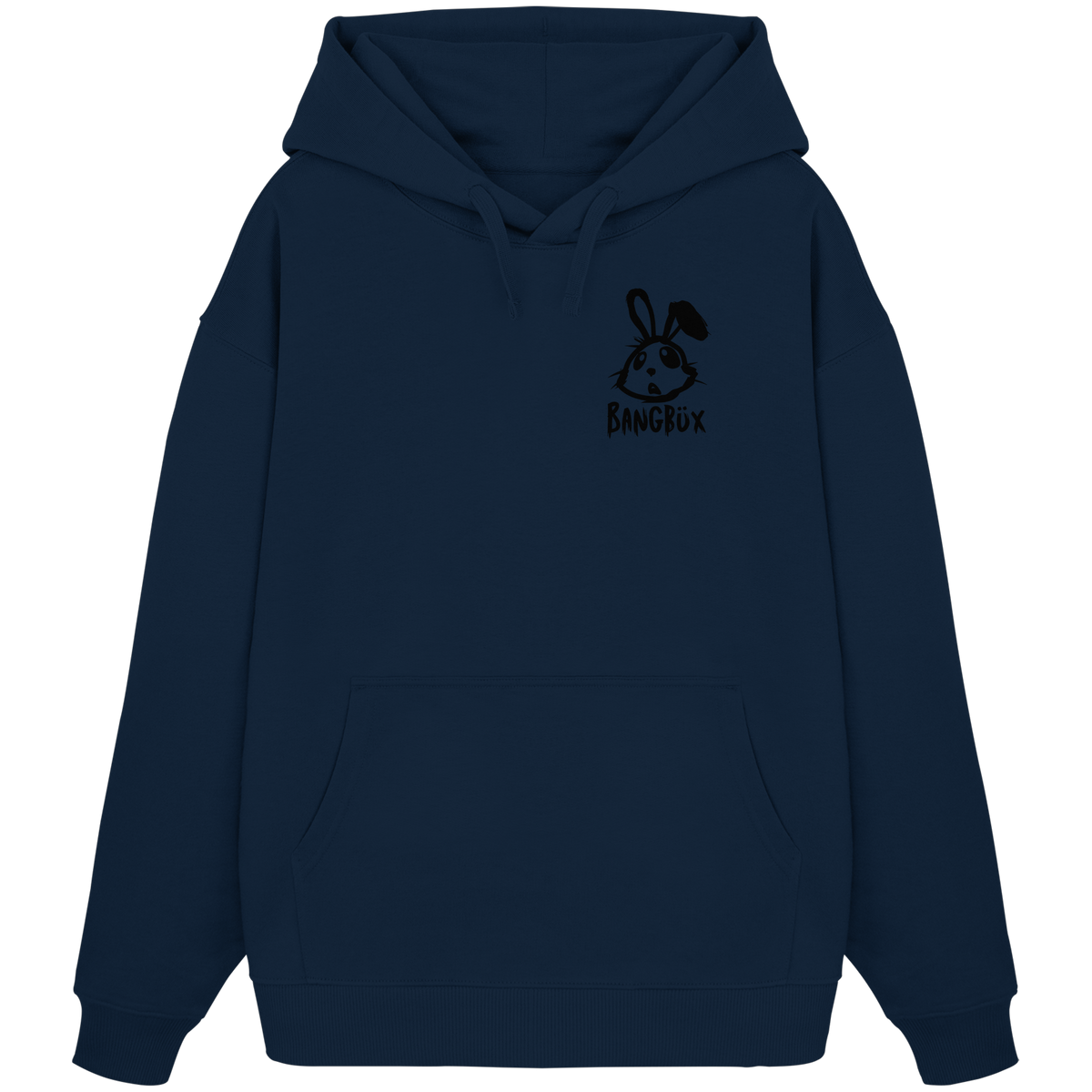 BANGBÜX Streetwear "bunny black" - Organic Oversize Hoodie by BANGBÜX