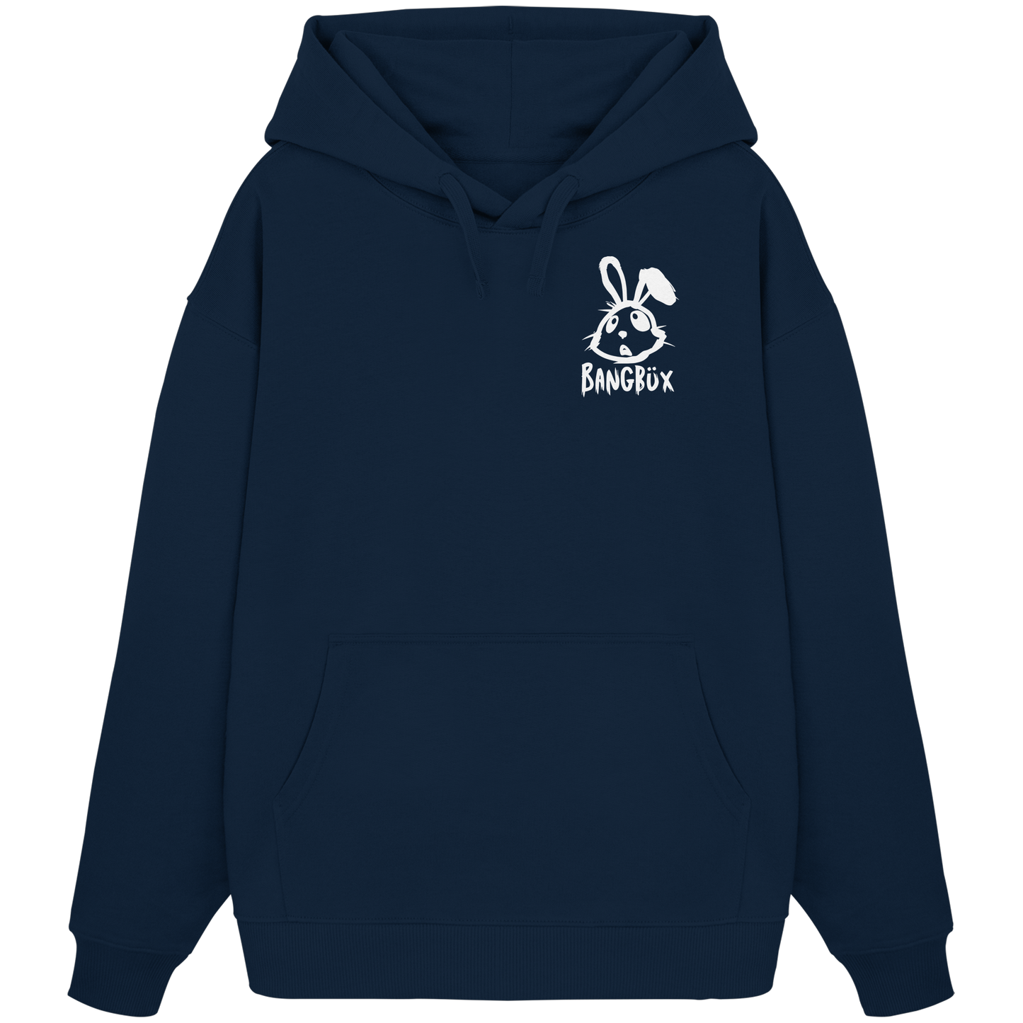 BANGBÜX Streetwear "bunny white" - Organic Oversize Hoodie by BANGBÜX