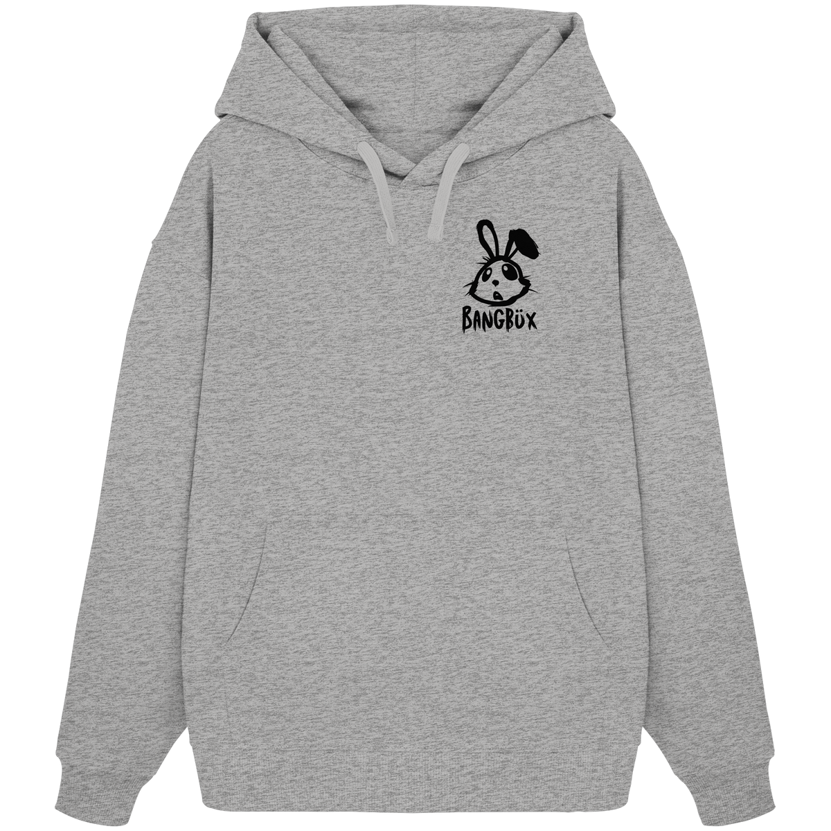 BANGBÜX Streetwear "bunny black" - Organic Oversize Hoodie by BANGBÜX