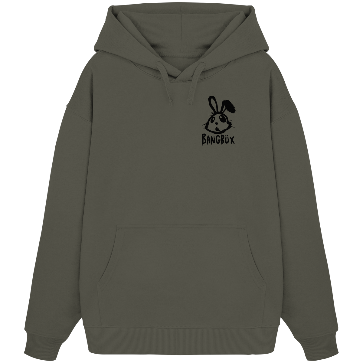 BANGBÜX Streetwear "bunny black" - Organic Oversize Hoodie by BANGBÜX