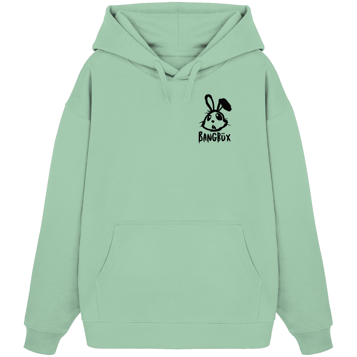 BANGBÜX Streetwear "bunny black" - Organic Oversize Hoodie by BANGBÜX