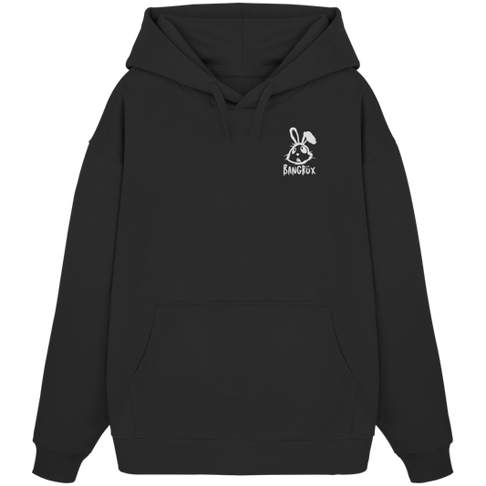 BANGBÜX Streetwear (white bunny)  - Organic Oversize Hoodie (Stick)