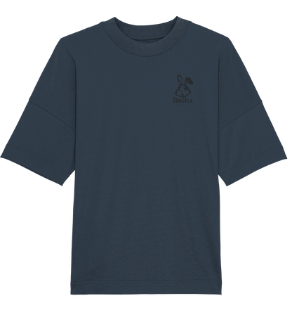 Hamburg-Edition - Organic Oversize Shirt "bunny black" (Stick) by BANGBÜX