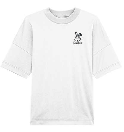 Organic Oversize Shirt - "bunny black" (Stick) by BANGBÜX