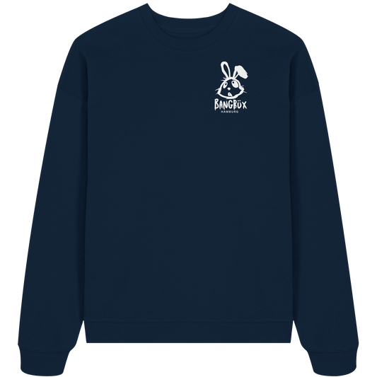 BANGBÜX Streetwear (white bunny) - Organic Oversize Sweatshirt