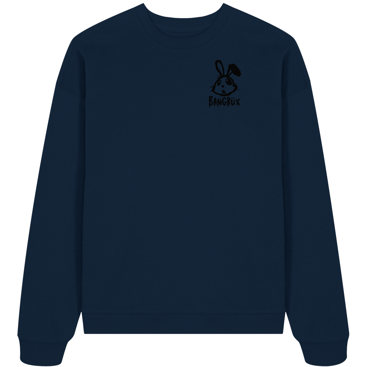 BANGBÜX Streetwear "bunny black" - Organic Oversize Sweatshirt by BANGBÜX
