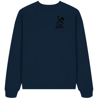 BANGBÜX Streetwear "bunny black" - Organic Oversize Sweatshirt by BANGBÜX