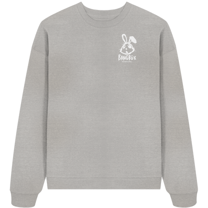 Organic Oversize Sweatshirt "bunny white" (print)
