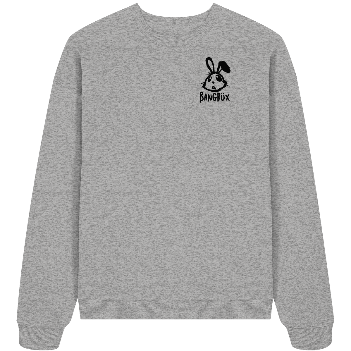 BANGBÜX Streetwear "bunny black" - Organic Oversize Sweatshirt by BANGBÜX