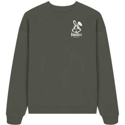 Organic Oversize Sweatshirt "bunny white" (print)