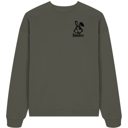 BANGBÜX Streetwear "bunny black" - Organic Oversize Sweatshirt by BANGBÜX
