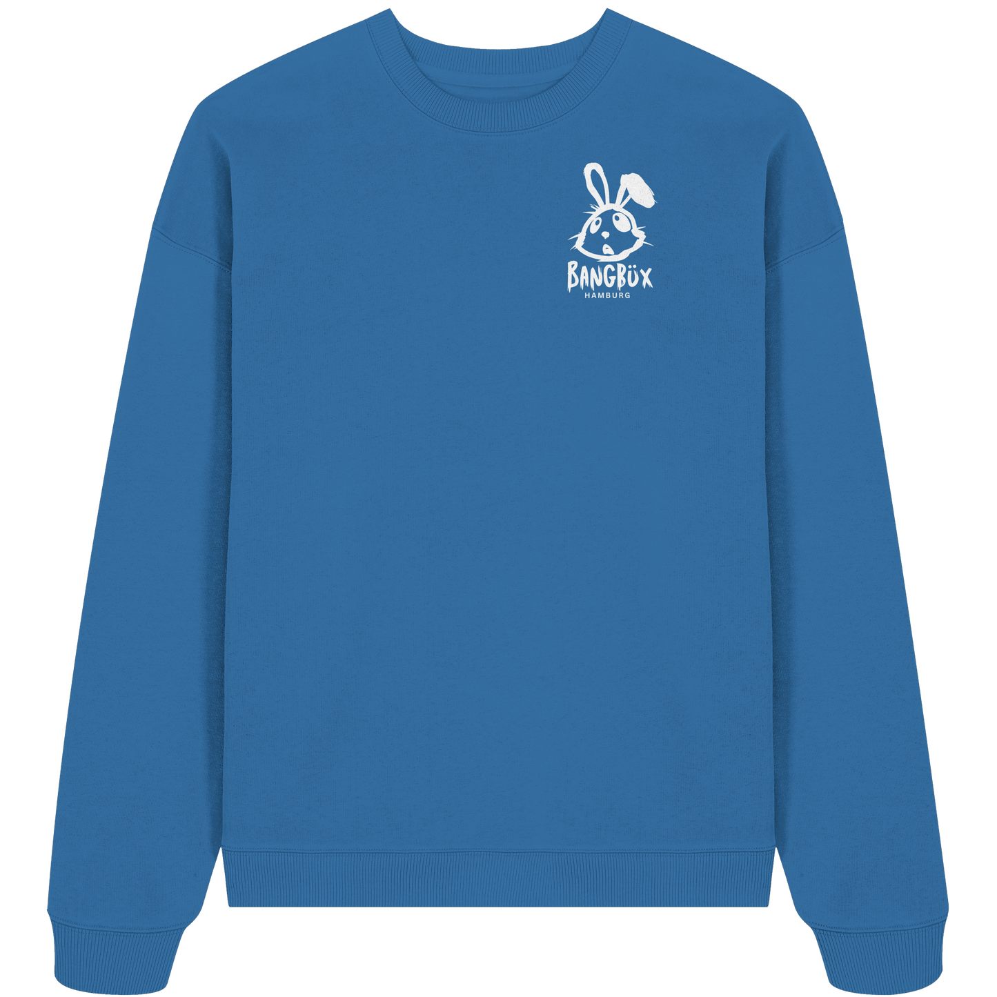 Organic Oversize Sweatshirt "bunny white" (print)