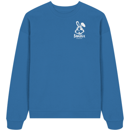 Organic Oversize Sweatshirt "bunny white" (print)