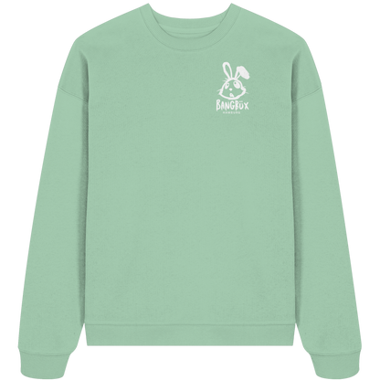 Organic Oversize Sweatshirt "bunny white" (print)