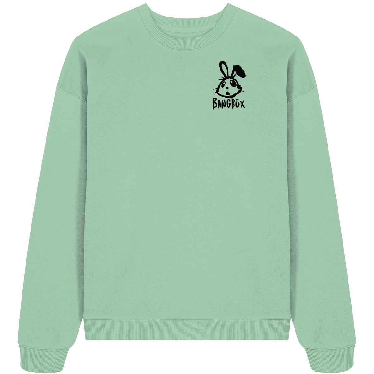 BANGBÜX Streetwear "bunny black" - Organic Oversize Sweatshirt by BANGBÜX