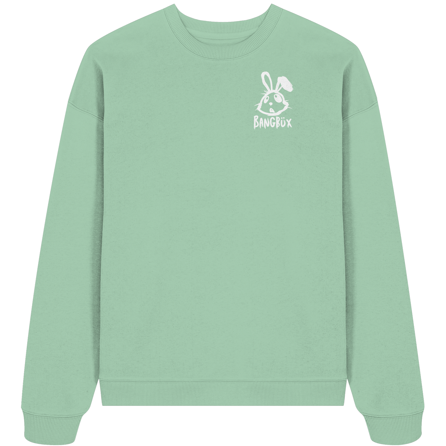 BANGBÜX Streetwear "bunny white" - Organic Oversize Sweatshirt by BANGBÜX