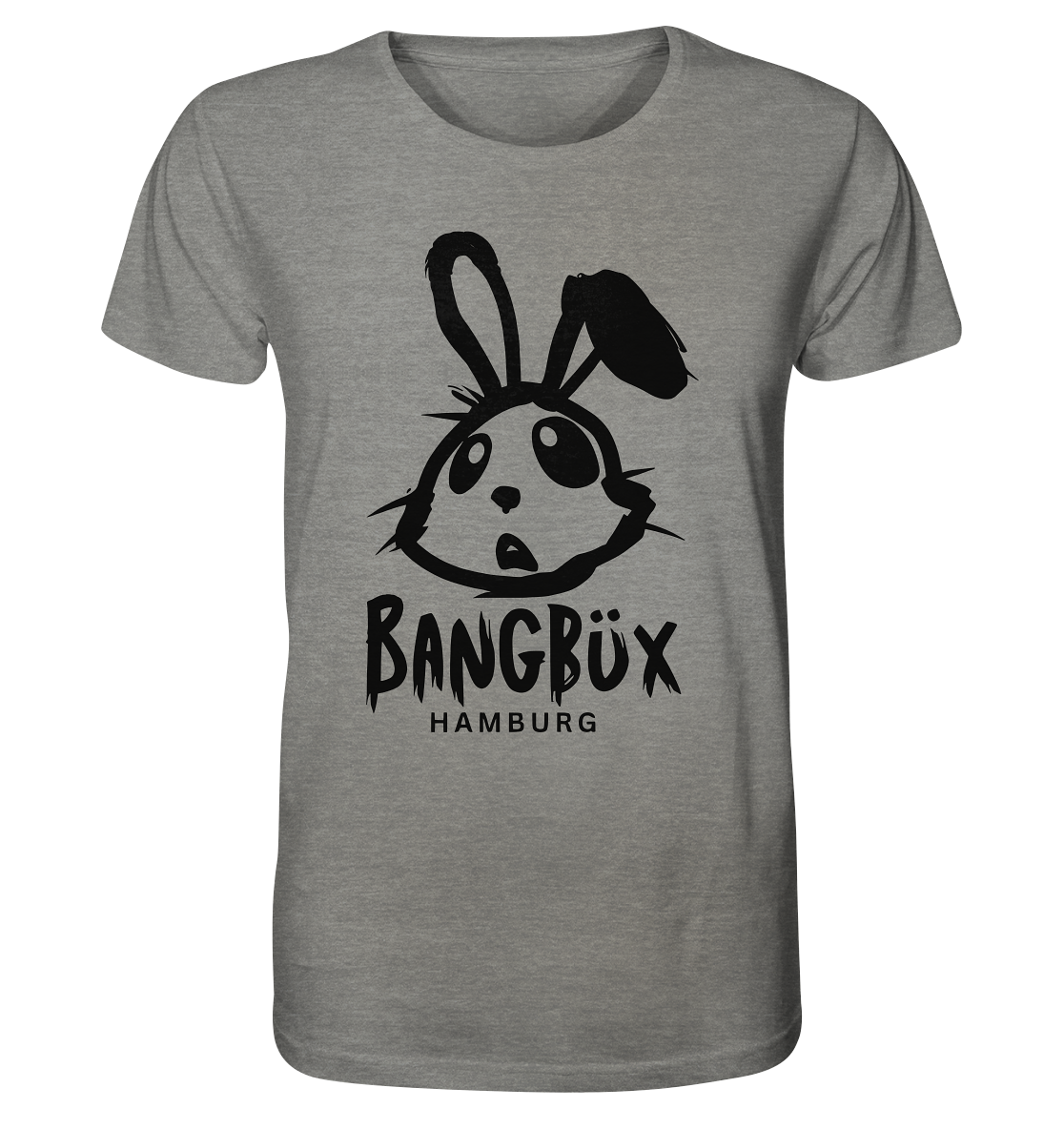 Organic Shirt "bunny black" (print)