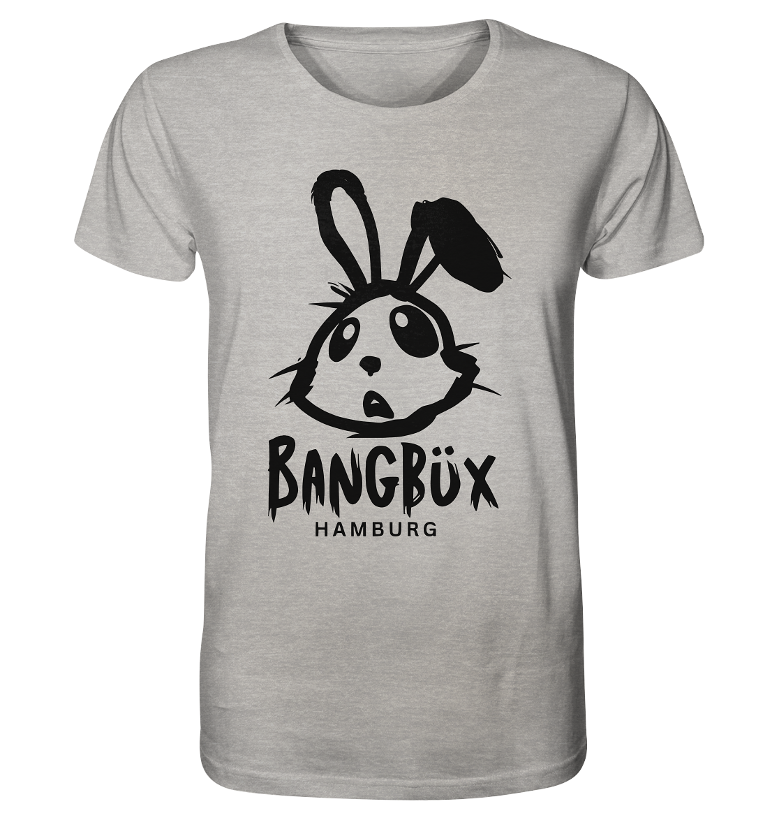Organic Shirt "bunny black" (print)