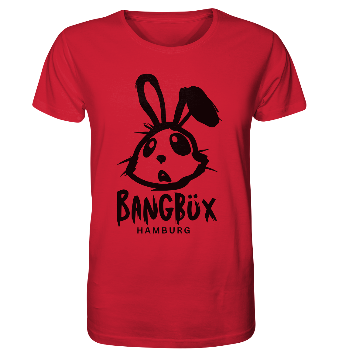 Organic Shirt "bunny black" (print)
