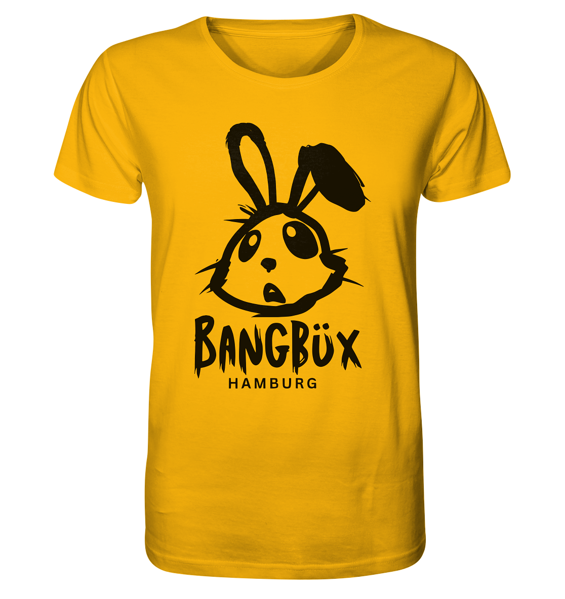 Organic Shirt "bunny black" (print)