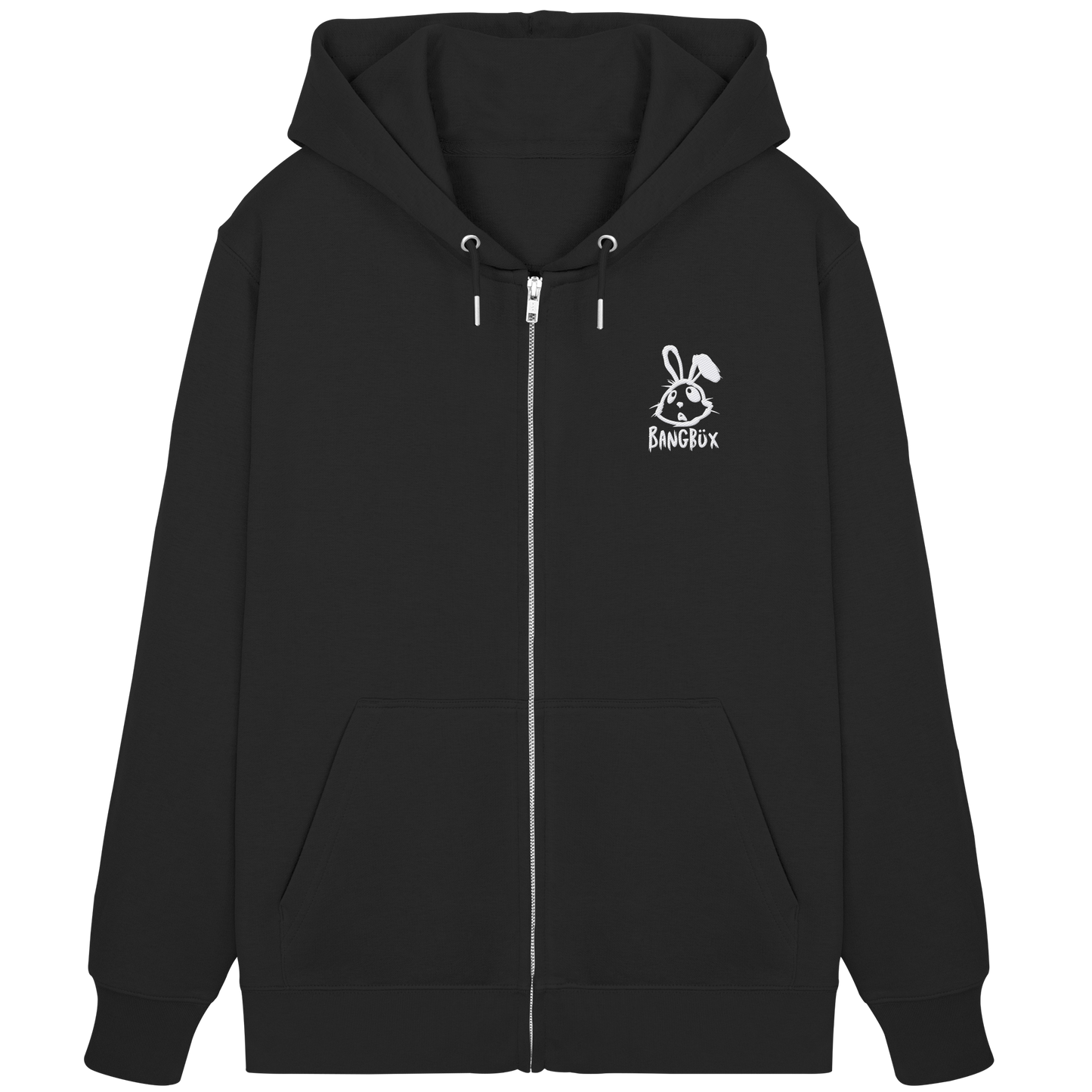 Organic Zipper -  "bunny white"  (Stick)