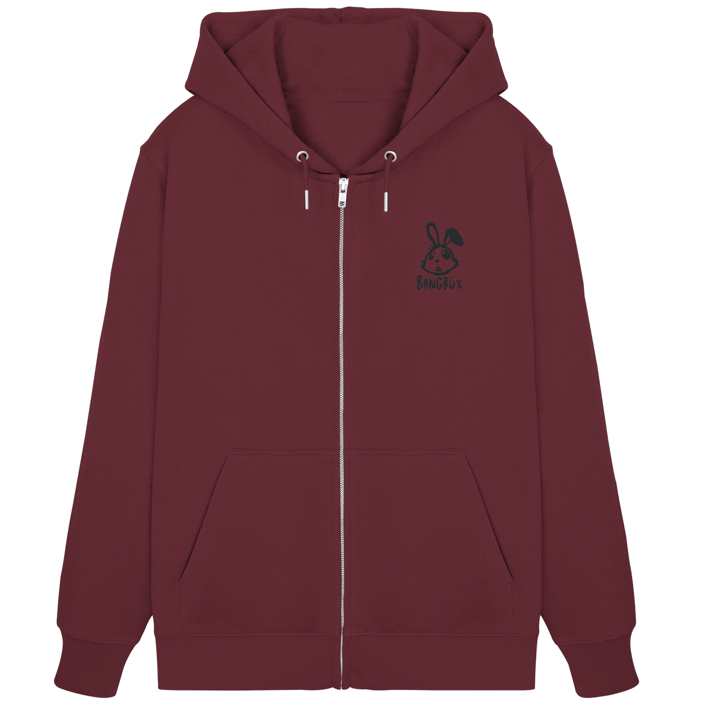 Organic Zipper -  "bunny black"  (Stick)