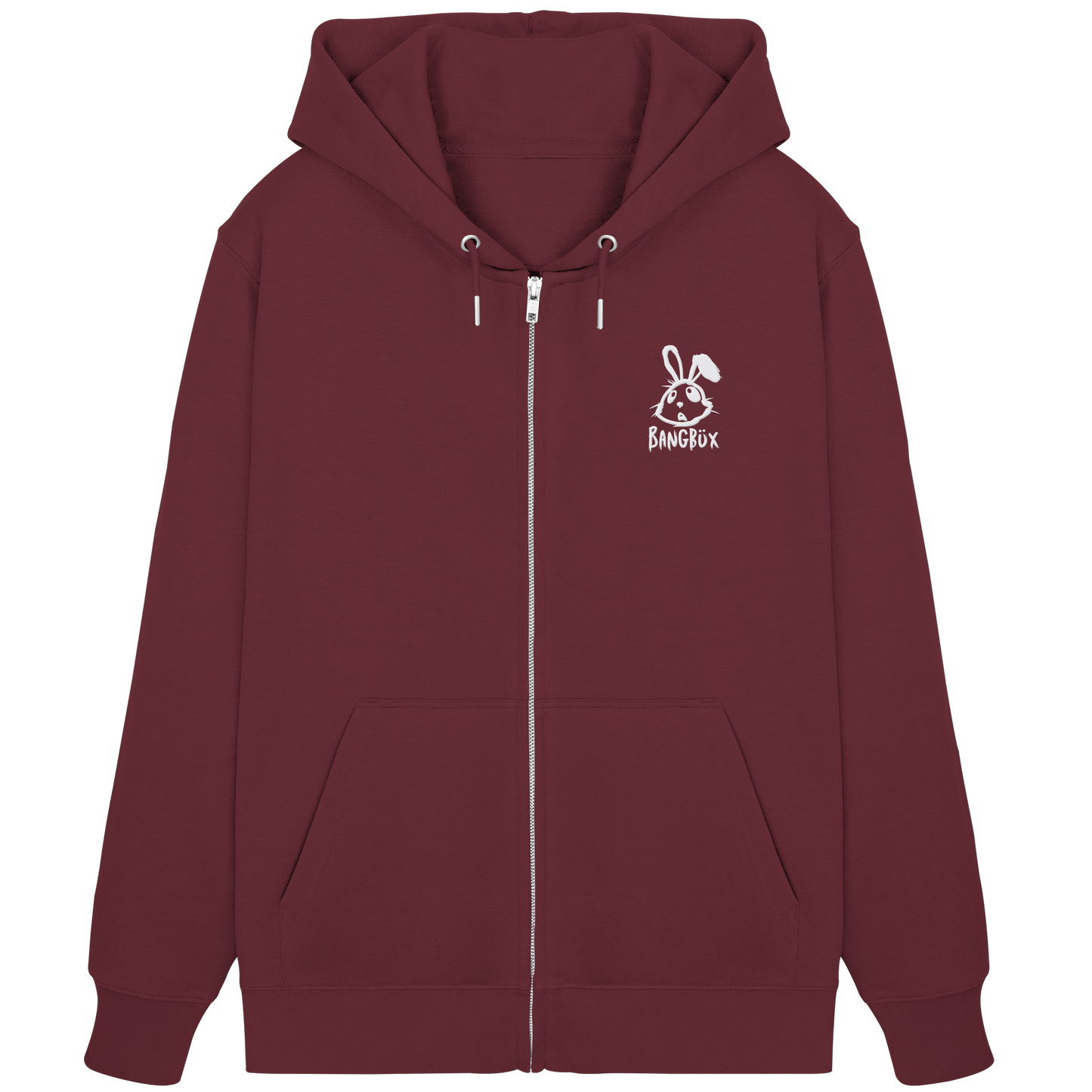 Organic Zipper -  "bunny white"  (Stick)
