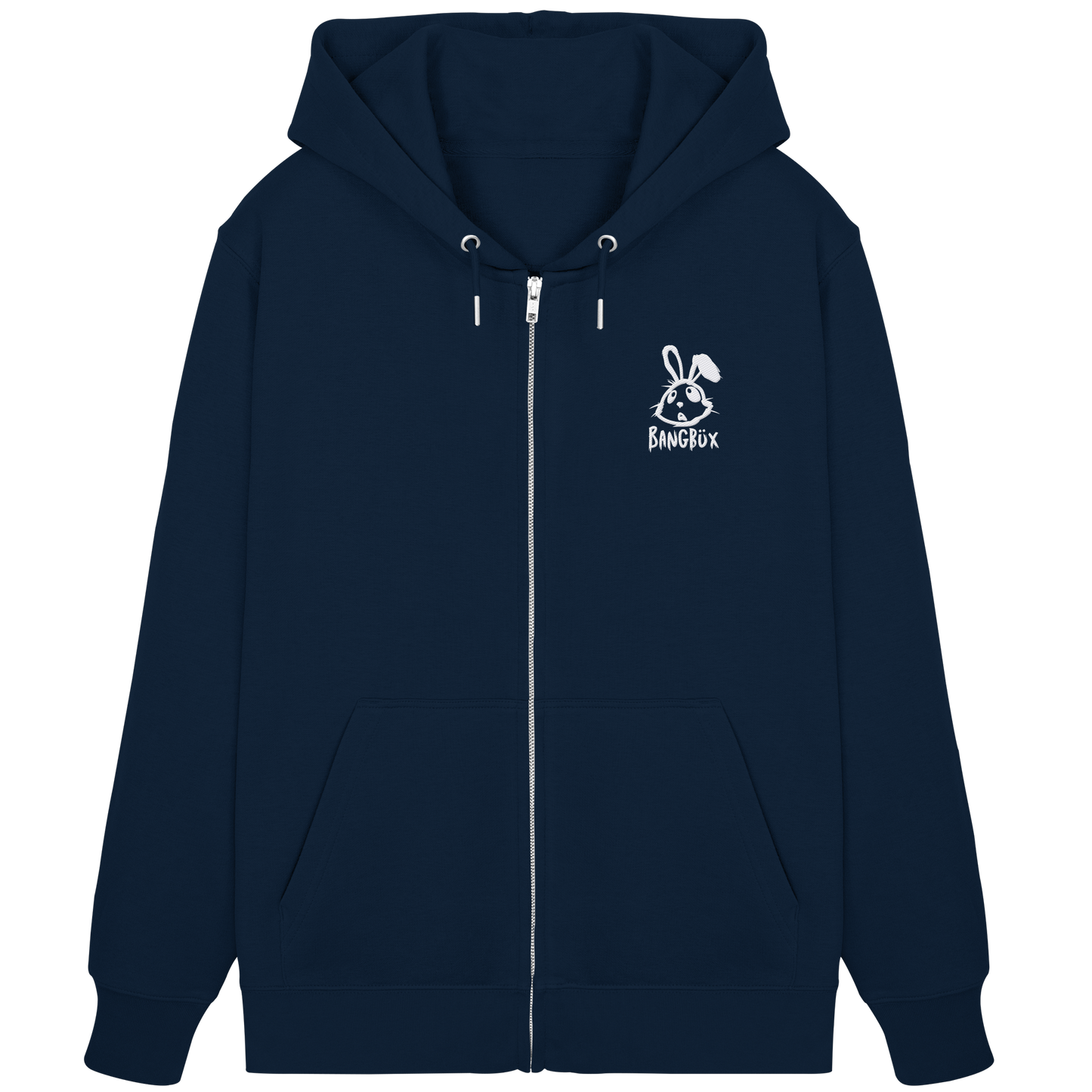 Organic Zipper -  "bunny white"  (Stick)