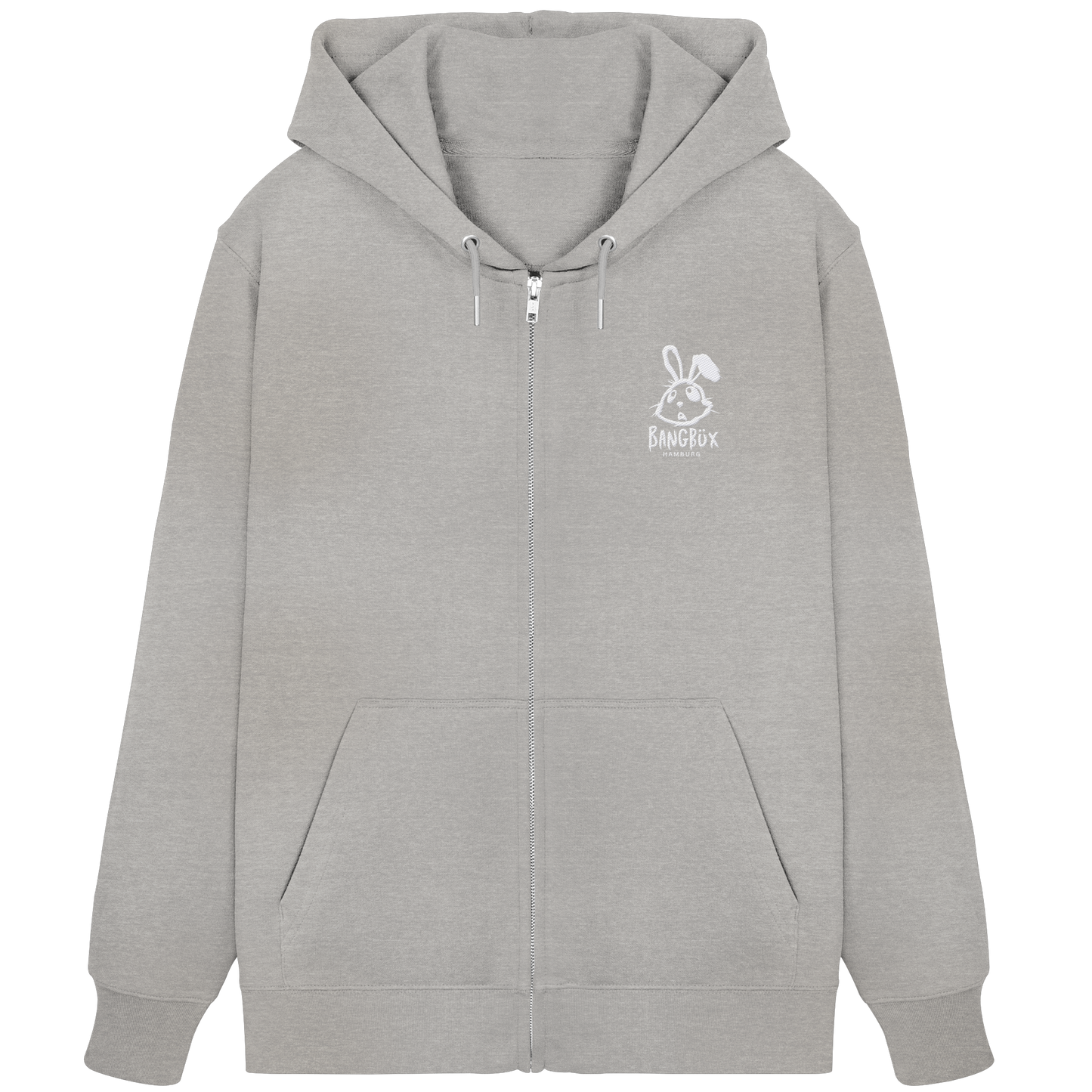 Hamburg-Edition - Organic Zipper "bunny white" (Stick)