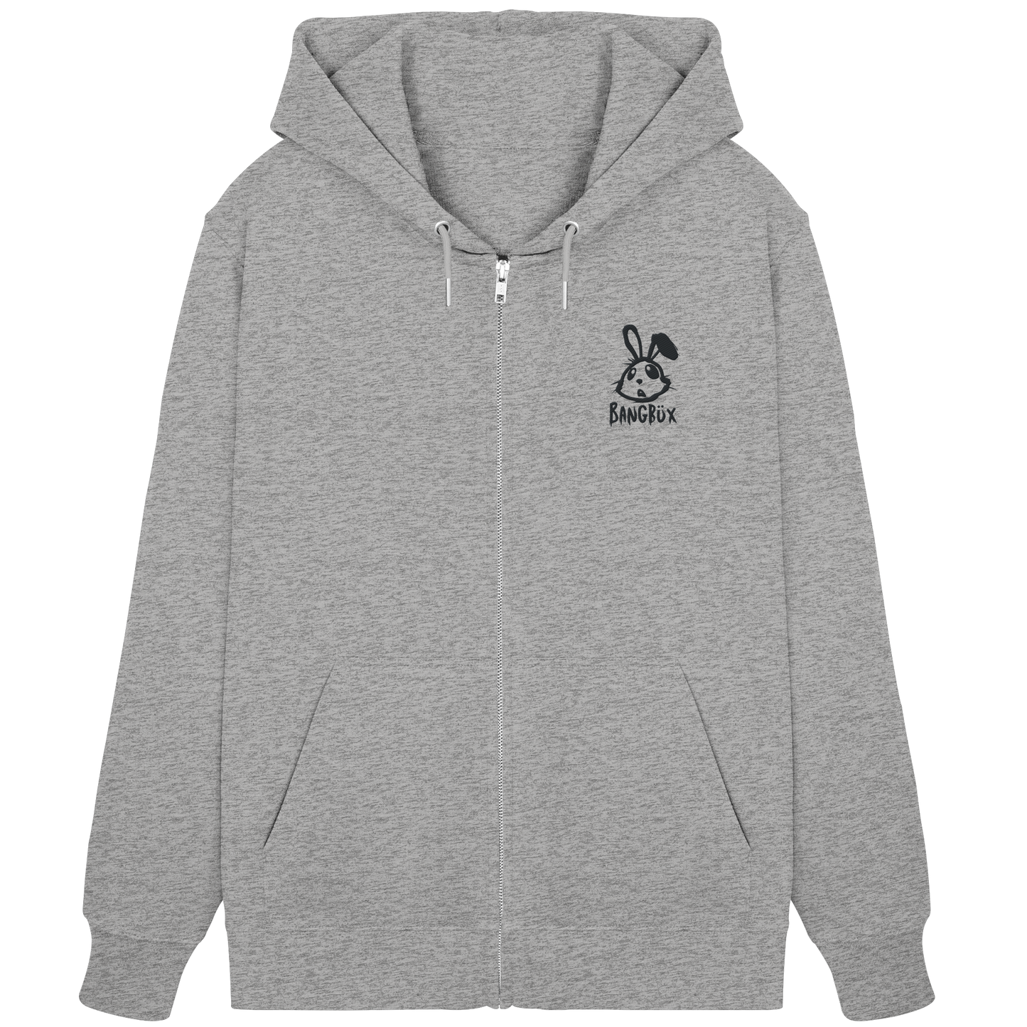 Organic Zipper -  "bunny black"  (Stick)