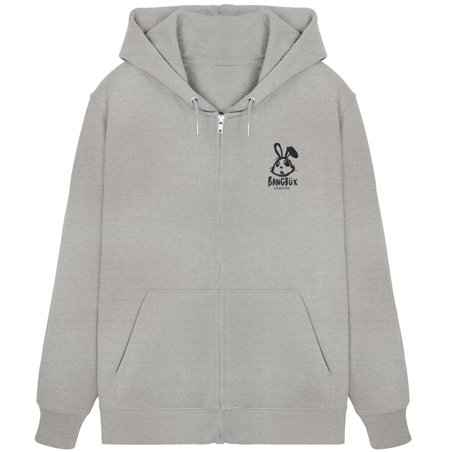 Hamburg Edition - Organic Zipper "bunny black" (Stick)