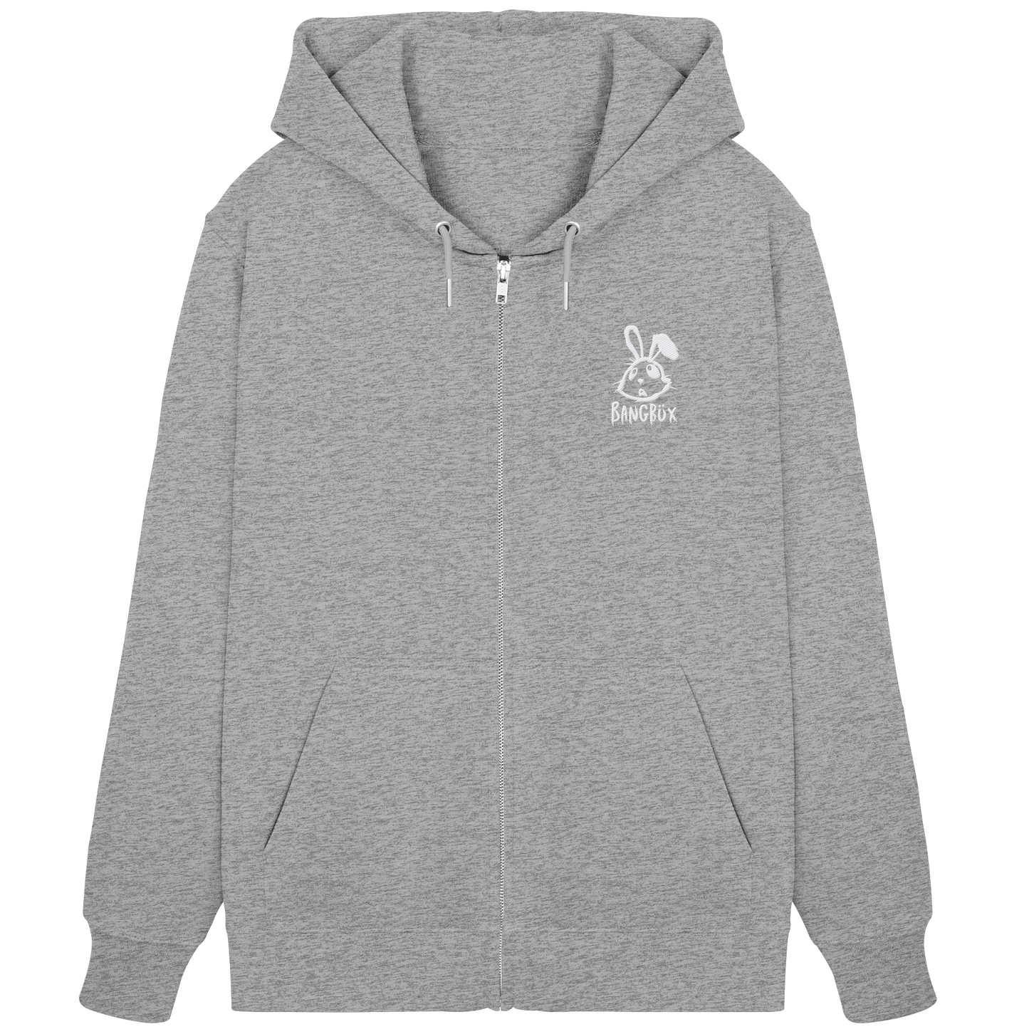 Organic Zipper -  "bunny white"  (Stick)