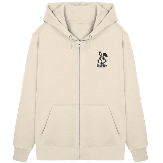 Hamburg Edition - Organic Zipper "bunny black" (Stick) by BANGBÜX