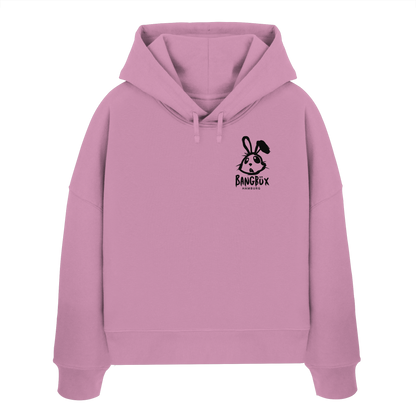 BANGBÜX Streetwear (bunny black) - Womens Organic Boxcut Hoodie