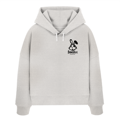 BANGBÜX Streetwear (bunny black) - Womens Organic Boxcut Hoodie